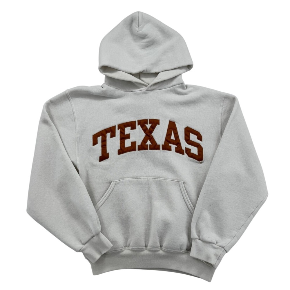 Russell Athletic Hoodie Women S White Good Texas Longhorns Arch Logo Pullover